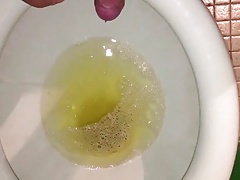 Pissing and a little of white juice